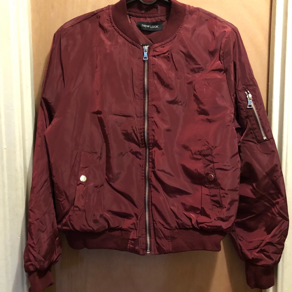 🌺Burgundy Bomber Jacket🌺